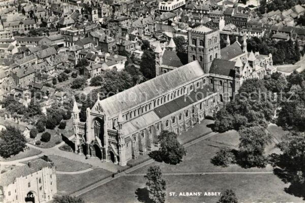Albans St Abbey Fliegeraufnahme
