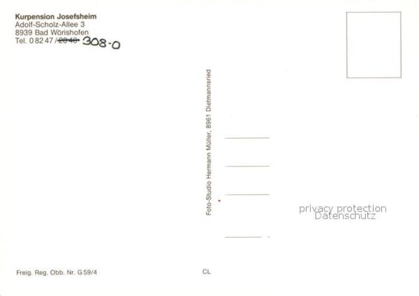 Woerishofen Bad Fliegeraufnahme Kurpension Josefsheim – Bild 2