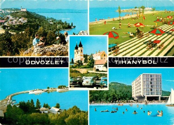 Tihany Strandbad Schwimmbad Fliegeraufnahme