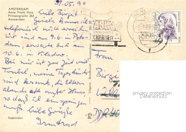 Amsterdam Niederlande Anne Frank Huis – Bild 2