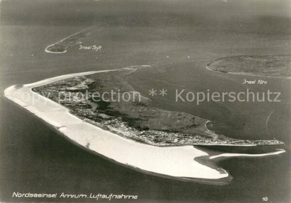 Amrum Fliegeraufnahme Föhr Sylt