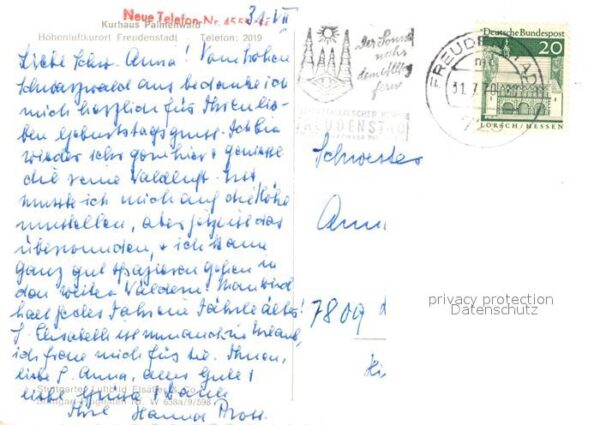 Freudenstadt Fliegeraufnahme Kurhaus Palmenwald – Bild 2