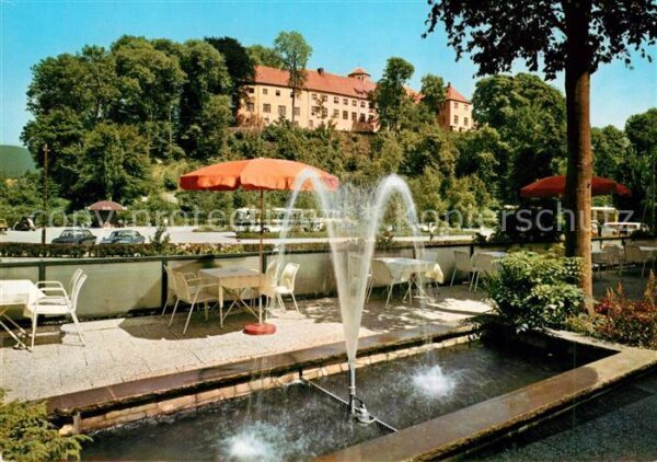 Bad Iburg Schlossblick Wasserfontaine
