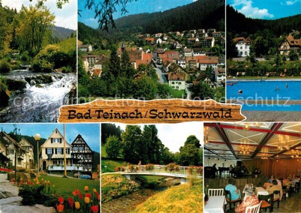 Bad Teinach-Zavelstein Panorama Brücke Park Schwimmbad