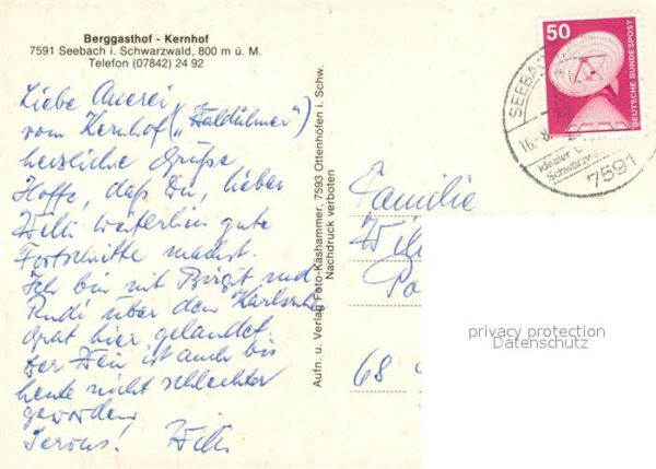 Seebach Ortenaukreis Berggasthof Kernhof – Bild 2