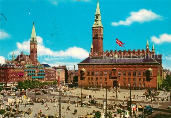 Copenhagen Kobenhavn Rathausplatz