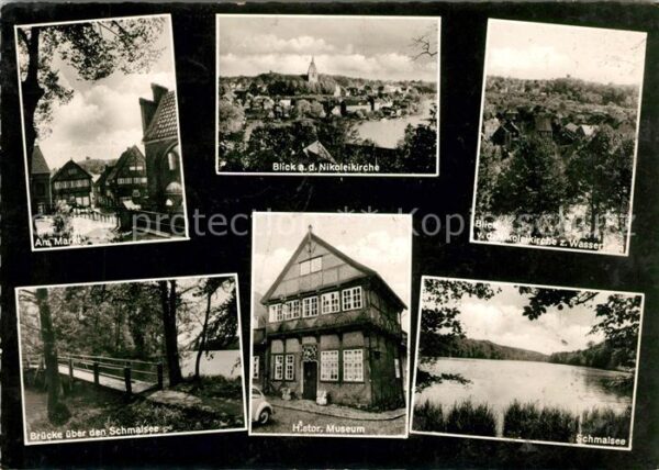 Moelln Lauenburg Markt Nikoleikirche Brücke Schmalsee Hi
