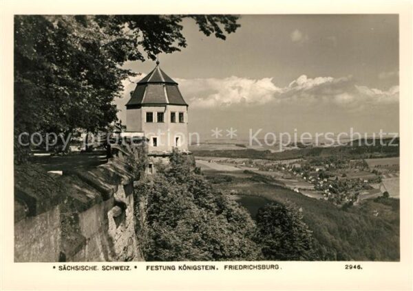 Saechsische Schweiz Festung Königstein Friedrichsburg