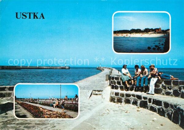 Ustka Strand Hafenmole