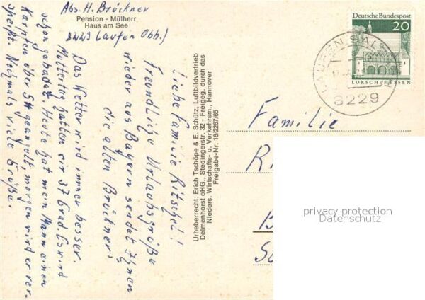 Laufen Salzach Pension Mülherr Haus am See Fliegeraufn – Bild 2