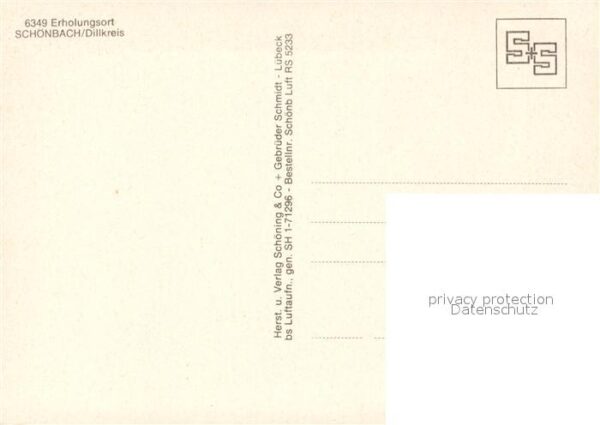 Schoenbach Dillkreis Erholungsort Fliegeraufnahme – Bild 2