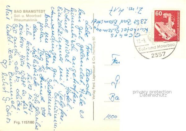 Bad Bramstedt Solbad Moorbad Rheumaklinik Fliegeraufn – Bild 2