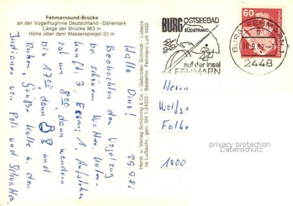 Burg Fehmarn Fehmarnsundbrücke Vogelfluglinie Deutsc – Bild 2