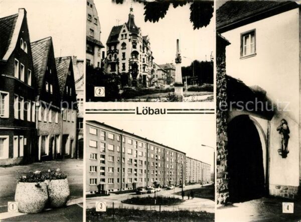 Loebau Sachsen Badergasse Thälmannring Löbau Nord Stad