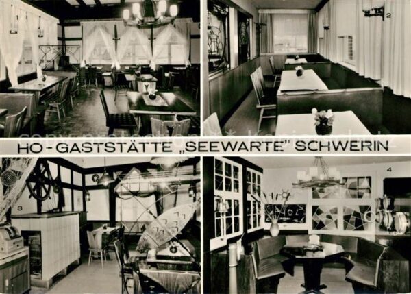 Schwerin Mecklenburg HO Gaststätte Seewarte Innenräume