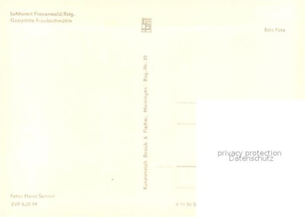 Frauenwald Thueringen Gaststätte Fraubachmühle Luftkurort – Bild 2