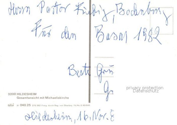 Hildesheim Gesamtansicht mit Michaeliskirche Flieg – Bild 2