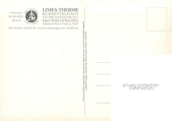 Bad Goegging Thermal Schwefel Moor Limes Therme Flie – Bild 2