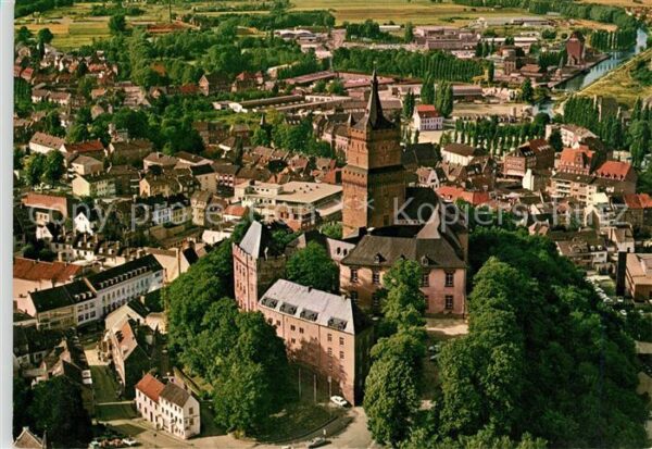 Kleve Schwanenburg Fliegeraufnahme