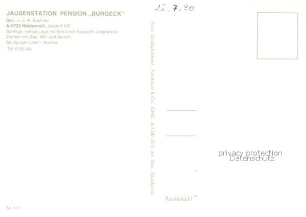 Niedernsill Jausenstation Pension Burgeck Gastsstub – Bild 2