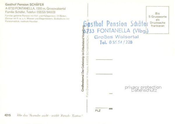Fontanella Gasthof Pension Schäfer – Bild 2