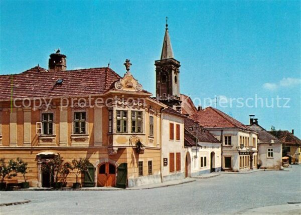 Rust Burgenland Hauptplatz mit Bürgerhaus Zum Auge Gott
