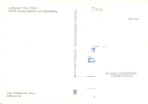 Thal Ruhla Bad FDGB Erholungsheim am Schossberg – Bild 2