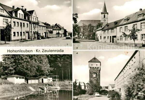 Hohenleuben Markt Kirche Freibad Wasserturm