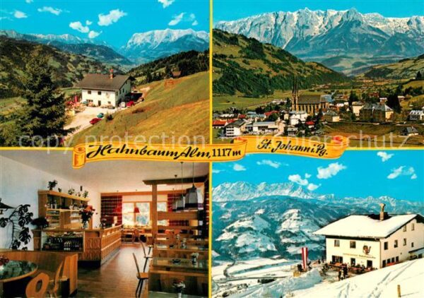 St Johann Pongau Alpengasthof Hahnbaum Alm Wintersportpl