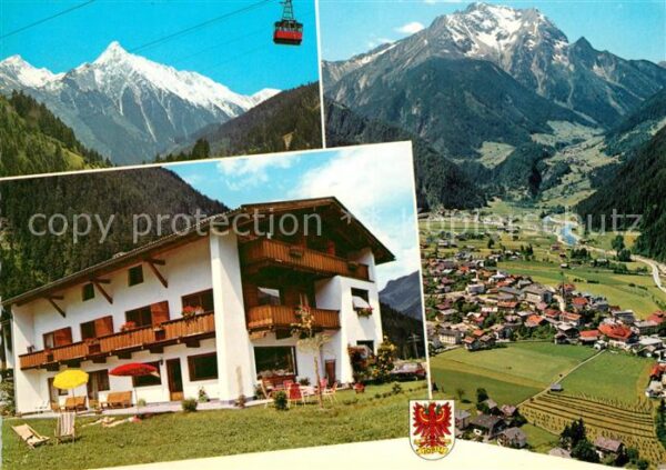 Mayrhofen Zillertal Pension Gästehas Oblasser Bergbahn Alpe