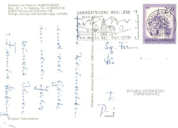 Ramsau Dachstein Steiermark Gasthof Pension Hubertushof im Winter – Bild 2