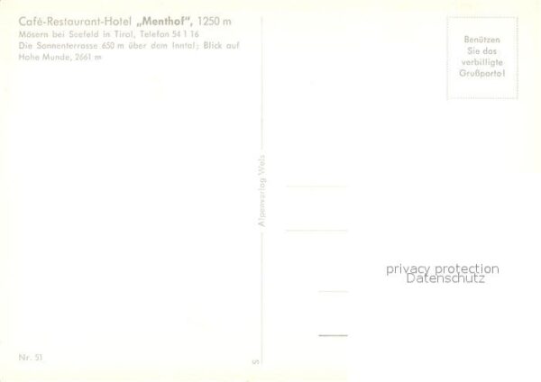 Moesern Cafe Restaurant Hotel Menthof Blick auf – Bild 2