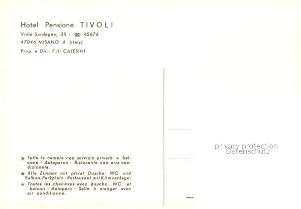 Misano Adriatico Hotel Pensione Tivoli – Bild 2