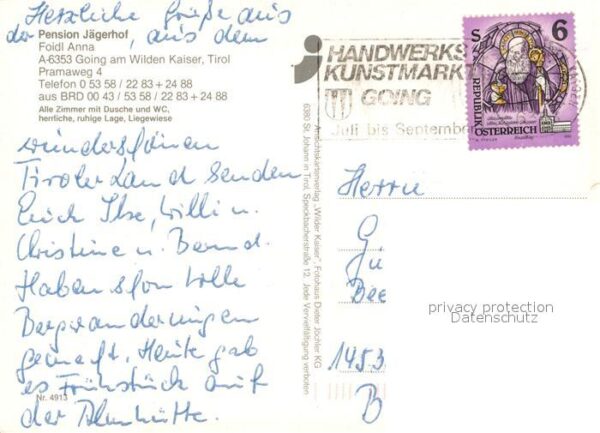 Going Wilden Kaiser Tirol Pension Jägerhof Kaisergebirge – Bild 2