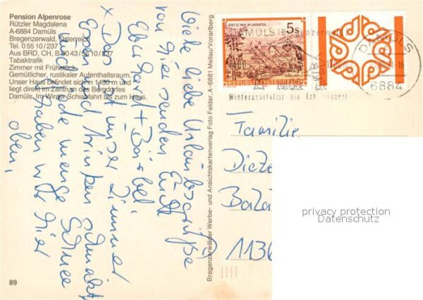 Damuels Vorarlberg Pension Alpenrose – Bild 2