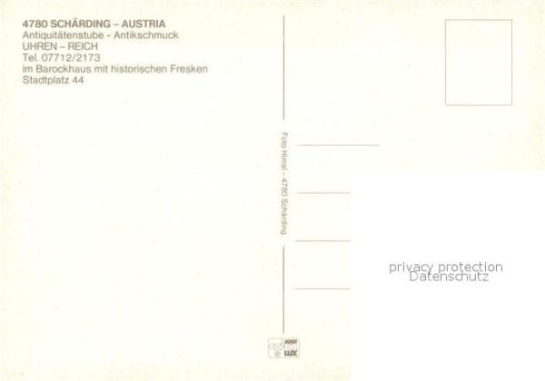 Schaerding Antiquitätenstube Uhren Reich Barockhau – Bild 2