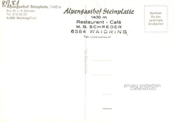 Waidring Tirol Alpengasthof Steinplatte Bar – Bild 2