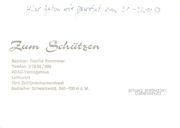 Unterharmersbach Zum Schützen – Bild 2