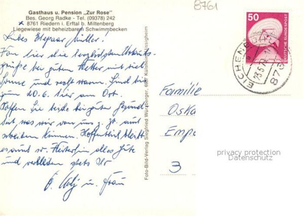 Riedern Unterfranken Gasthaus Zur Rose – Bild 2