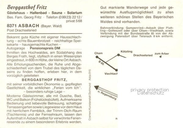Asbach Viechtach Berggasthof Fritz – Bild 2