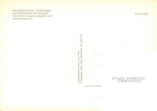 Muenchhausen Christenberg Gaststätte Christenberg Fliegeraufnahme – Bild 2