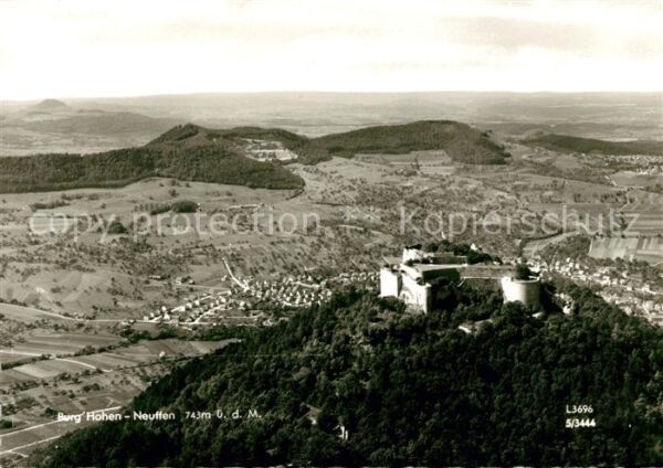 Neuffen Burg Hohenneuffen Fliegeraufnahme