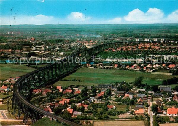 Rendsburg Fliegeraufnahme Hochbrücke