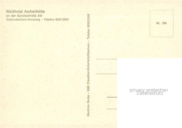 Osterode Harz Waldhotel Aschenhhütte Fliegeraufnahme – Bild 2