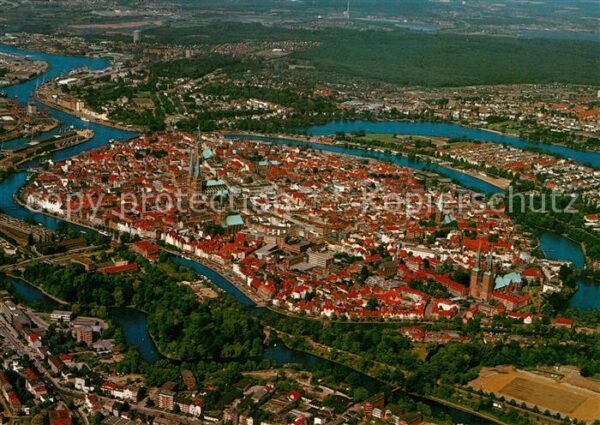 Luebeck Fliegeraufnahme
