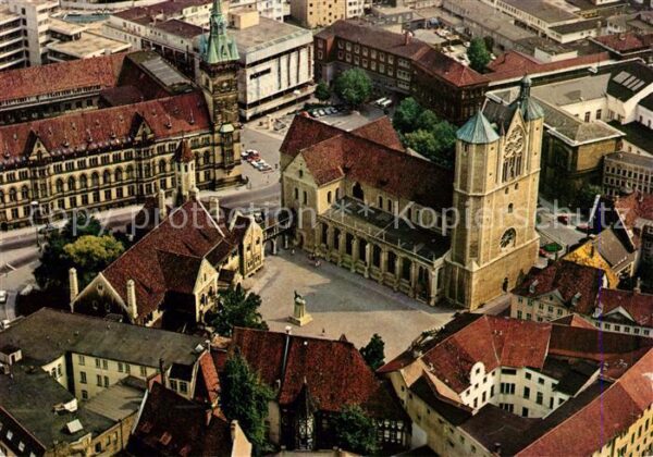 Braunschweig Burgplatz Rathaus Fliegeraufnahme