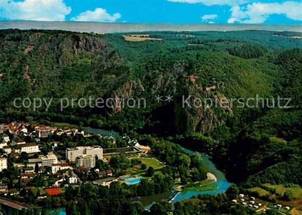 Bad Muenster Stein Ebernburg Fliegeraufnahme Rheingrafenstein