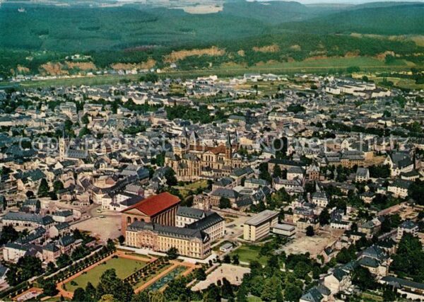 Trier Fliegeraufnahme Basilika Kurfürstl. Pal