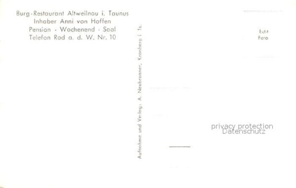Altweilnau Burg Restaurant – Bild 2