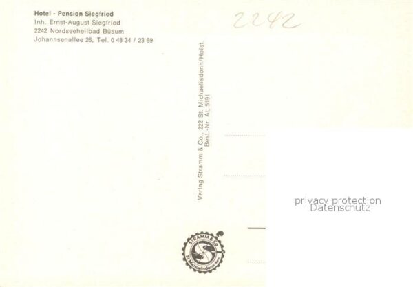 Buesum Nordseebad Hotel Pension Siegfried – Bild 2